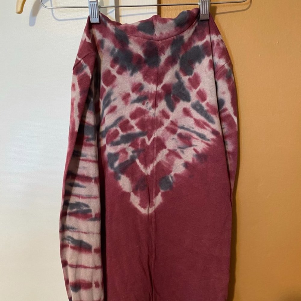 Free people tie dye mock neck long sleeve